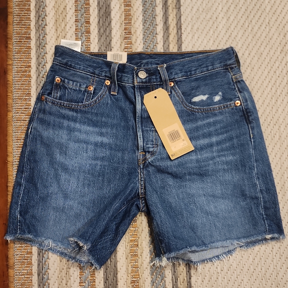 Levi's Deep Indigo Jean Shorts